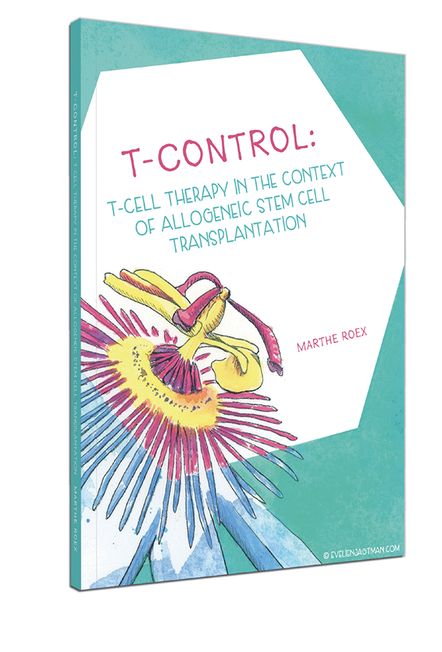 Cover proefschrift (kleur) T-Control: T-Cell Therapy in the Context of Allogeneic Stem Cell Transplantation
