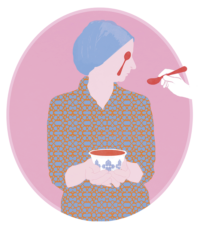 Symbolische illustratie (kleur) eetproblemen bij kankerpatiënten